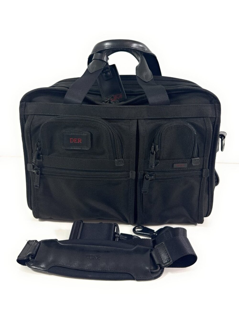 TUMI Alpha Ballistic Nylon Expandable Laptop Bag Briefcase Work Travel 26141DH